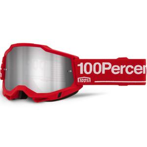 Motokrosové okuliare 100% Accuri 2 Wolg so strieborným plexi