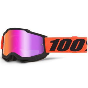 Motokrosové okuliare 100% Accuri 2 Ferran s červeným plexi