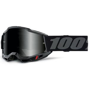 Motokrosové okuliare 100% Accuri 2 Sand čierne s dymovým plexi
