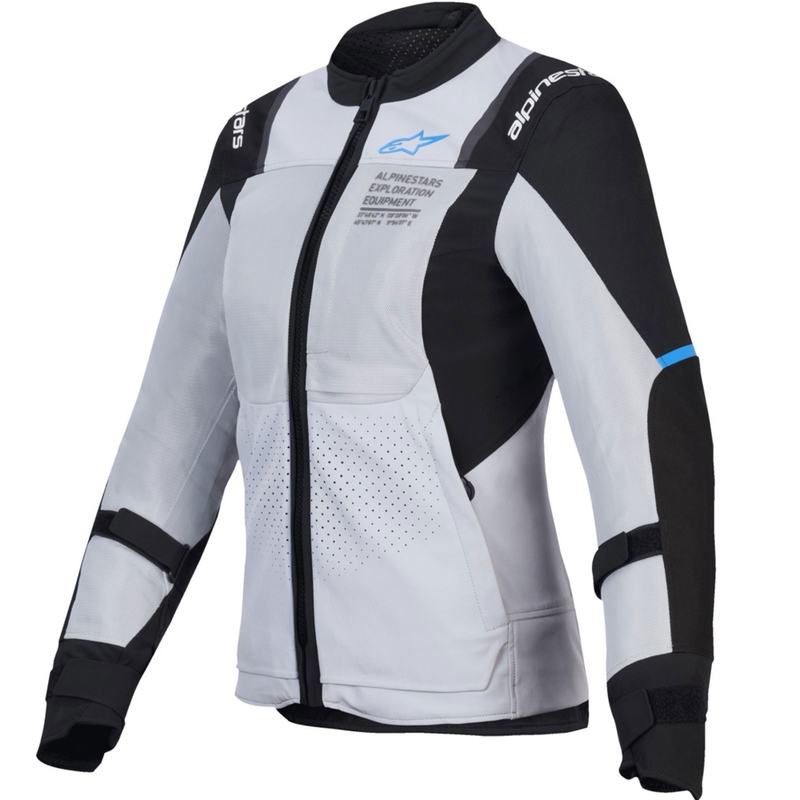 Dámska bunda na motorku Alpinestars Stella ST-2 Air svetlo šedo-čierna