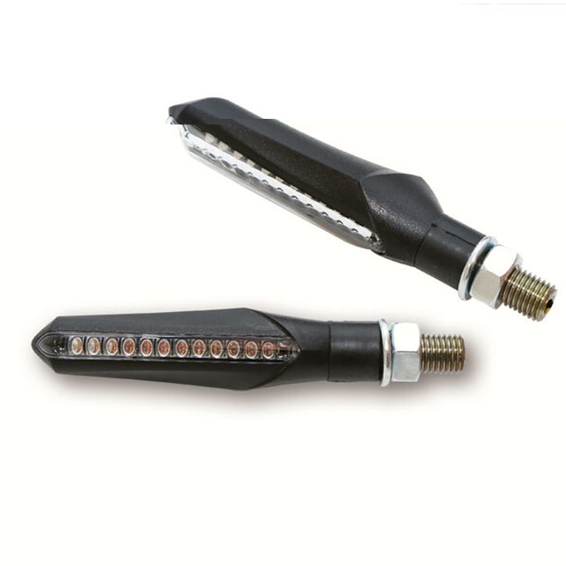 Blinkre na motorku Highsider Smart Run LED čierne