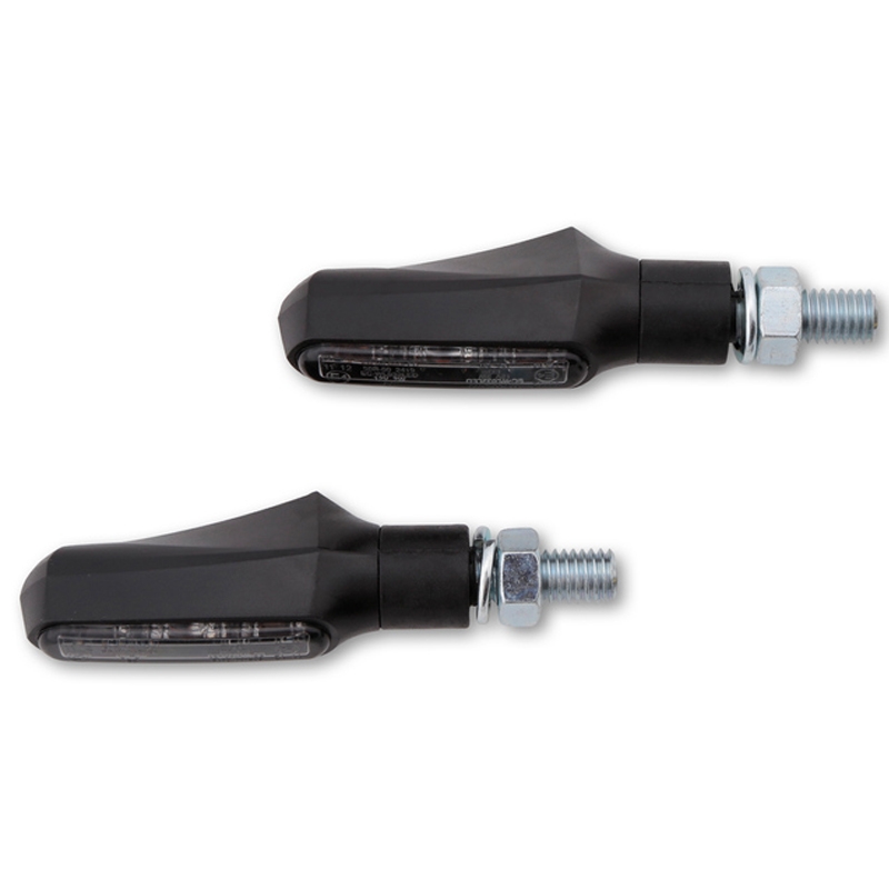 Blinkre na motorku Highsider Smart Shorty Fin 2v1 čierne