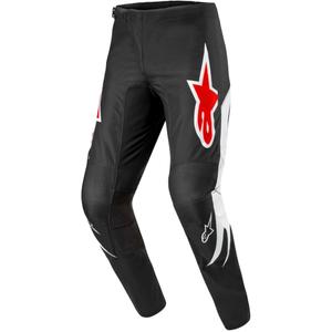 Motokrosové nohavice Alpinestars Fluid Lucent čierno-bielo-červené