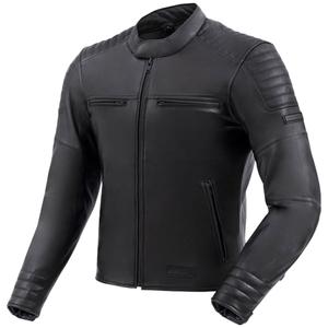 Kožená bunda na motorku Rebelhorn Hunter II čierna