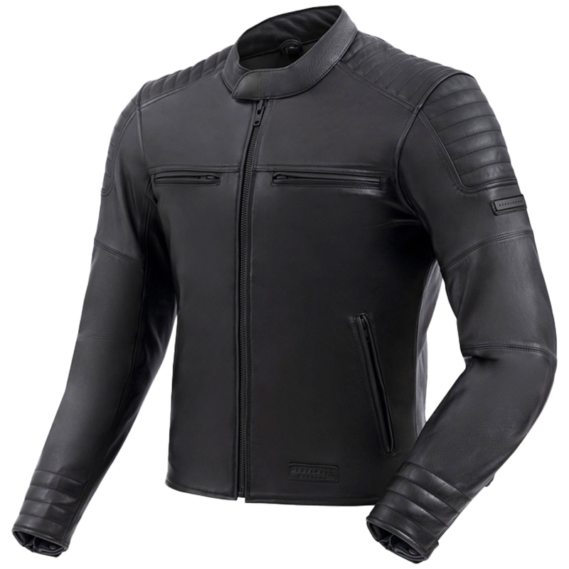 Kožená bunda na motorku Rebelhorn Hunter II čierna
