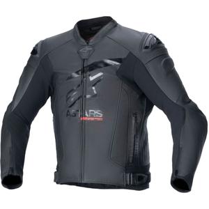 Kožená bunda na motorku Alpinestars GP plus R 4 Airflow čierno-čierna