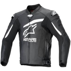 Kožená bunda na motorku Alpinestars GP plus R 4 Airflow čierno-biela