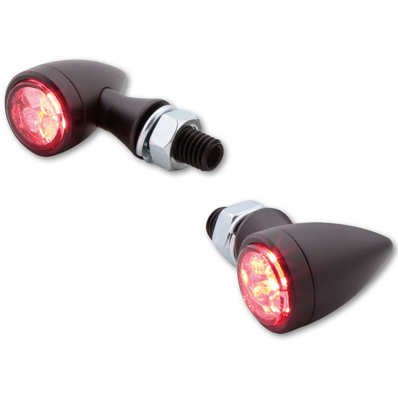 Blinkre na motorku Highsider Smart Sixteen Bullet LED 3v1 dymovo šedé
