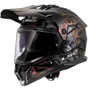 Enduro helma na motorku LS2 MX702 Pioneer II Rangi čierna