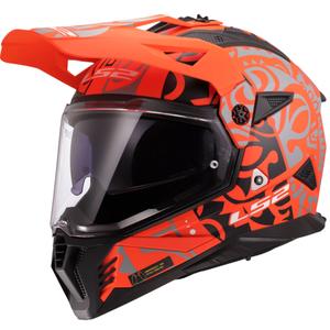 Enduro helma na motorku LS2 MX702 Pioneer II Rangi oranžová