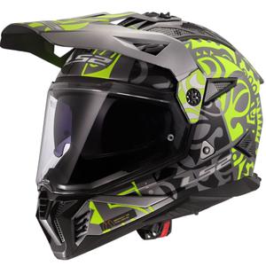 Enduro helma na motorku LS2 MX702 Pioneer II Rangi fluo žltá