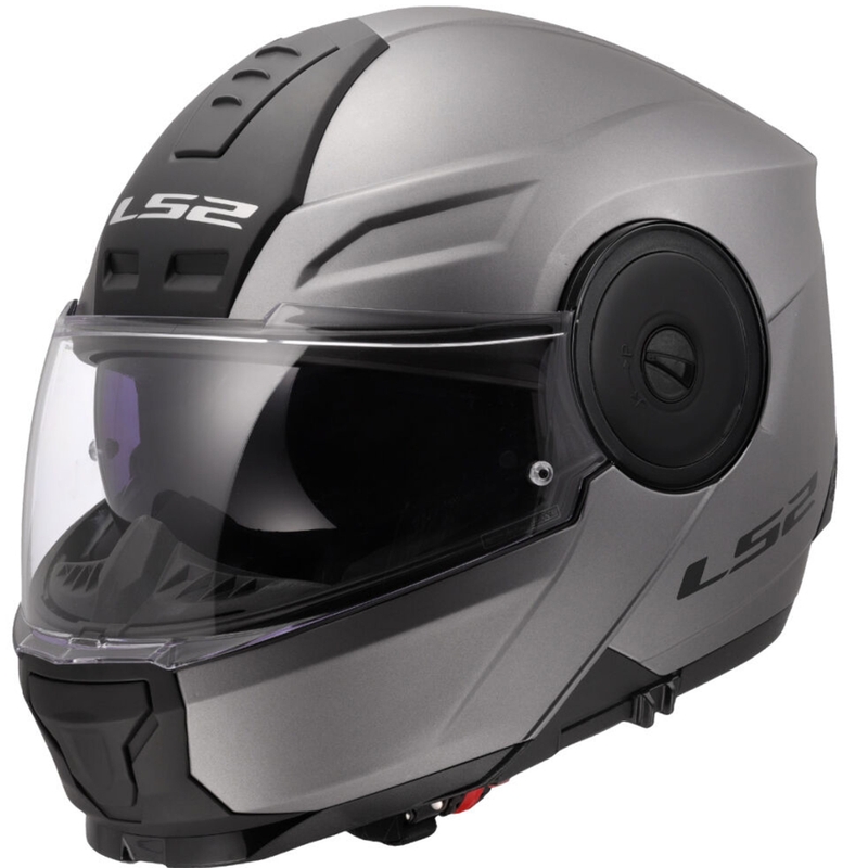Výklopná helma na motorku LS2 FF902 Scope II Solid matná titánová