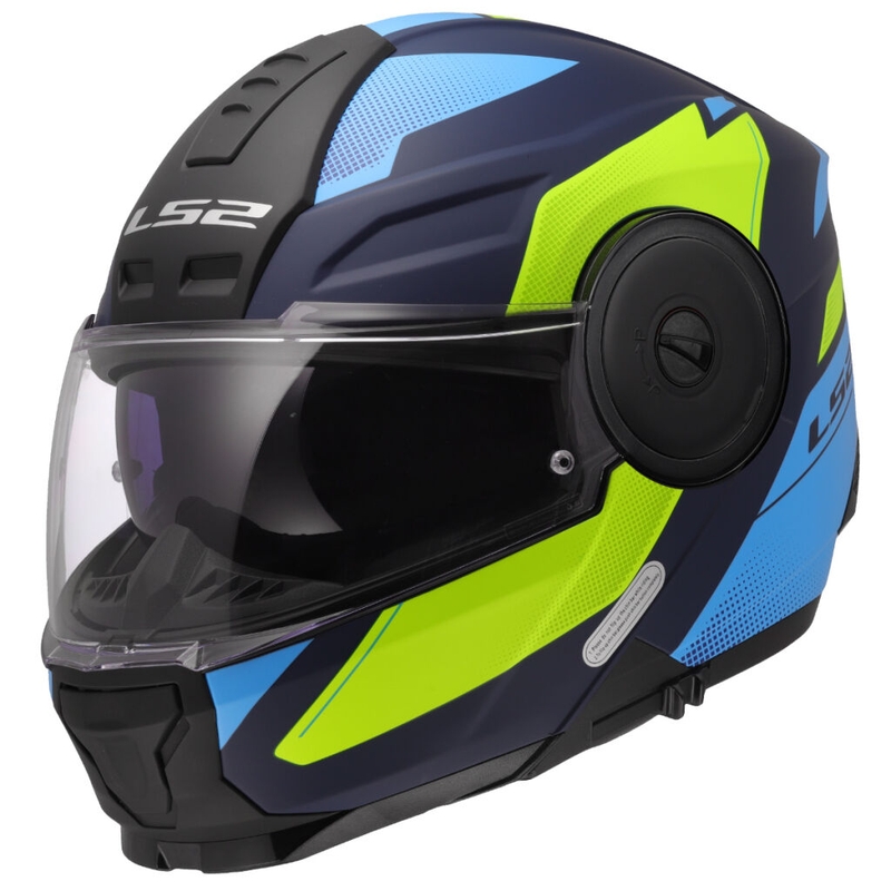 Výklopná prilba na motorku LS2 FF902 Scope II Duria modro-fluo žltá