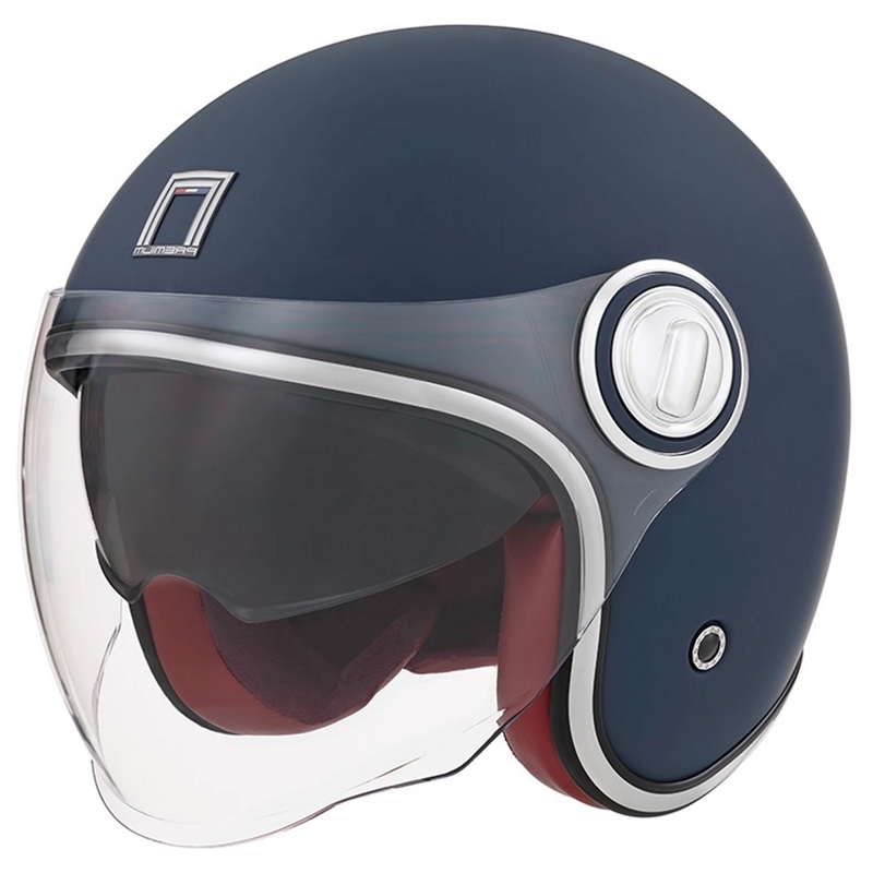 Otvorená prilba na motocykel NOX PREMIUM Heritage modrá
