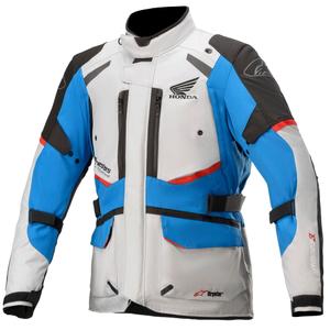 Bunda na motocykel Alpinestar Andes Drystar Honda sivo-čierno-modro-červená