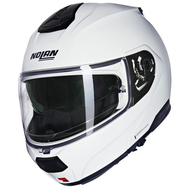 Vyklápacia prilba na motorku Nolan N100-6 Classico N-COM 305 biela