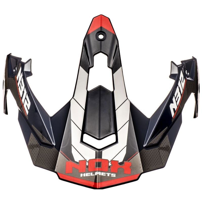 Šilt pre helmy na motorku NOX N312 Vapor bielo-modro-červený