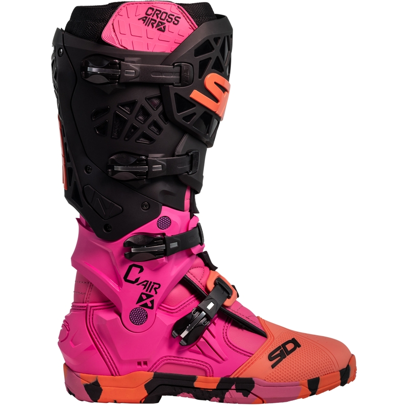Topánky na motorku SiDi Crossair X Messy koralové