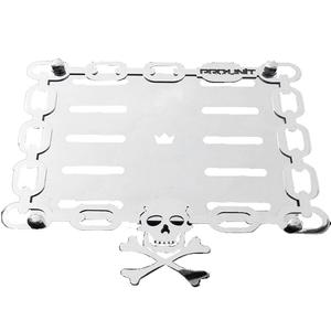 Nerezová podložka pod PL ŠPZ Skull