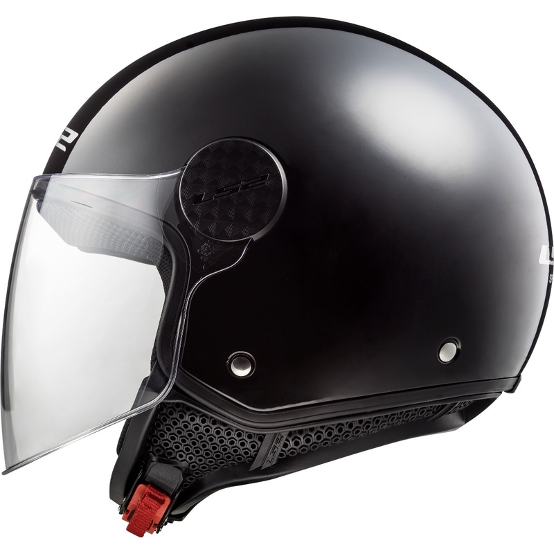 Otvorená prilba na motocykel LS2 OF558 Sphere Solid čierna lesklá