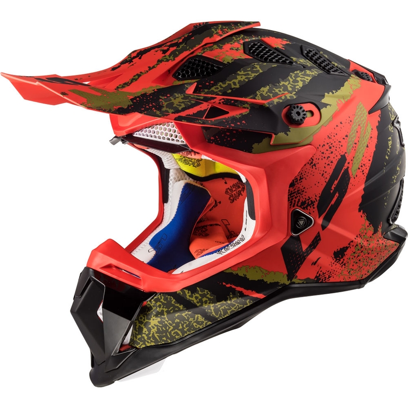 Motokrosová prilba LS2 MX470 Subverter Claw čierno-červená