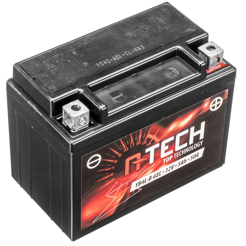 Gélová batéria A-TECH 12V, YB4L-B, 5Ah, 50A, bezúdržbová