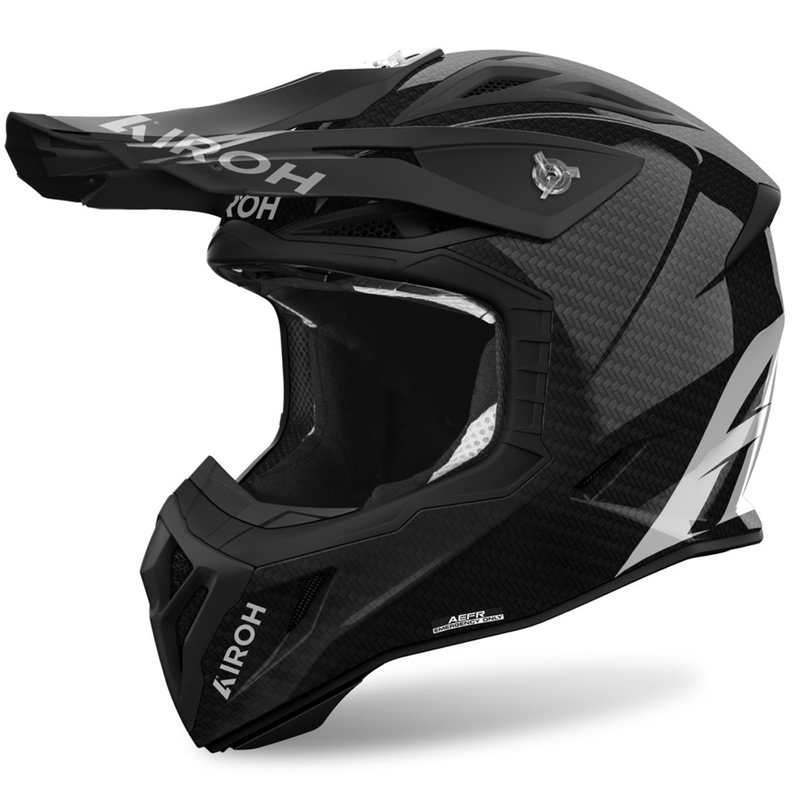 Motokrosová prilba Airoh Aviator ACE 2 Carbon čierna lesklá