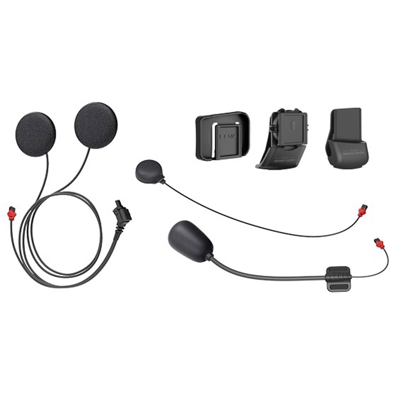 Držiak na prilbu s príslušenstvom pre headset SENA 50C Sound by Harman Kardon slúchadlá + mikrofón