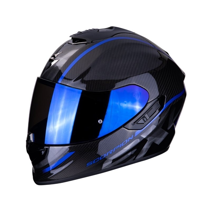Integrálna prilba Scorpion EXO-1400 Carbon Air Grand čierno-modrá