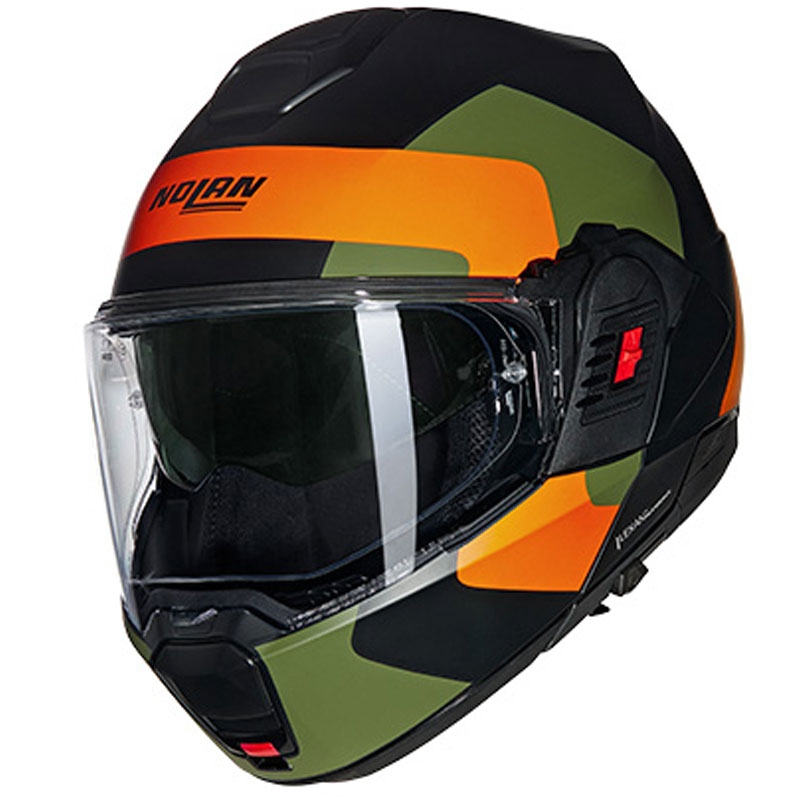 Preklápacia prilba na motorku Nolan N120-1 Omocromo N-COM 345