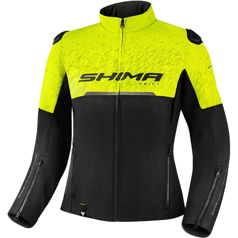 Dámska bunda na motocykel Shima Drift čierno-fluo žltá