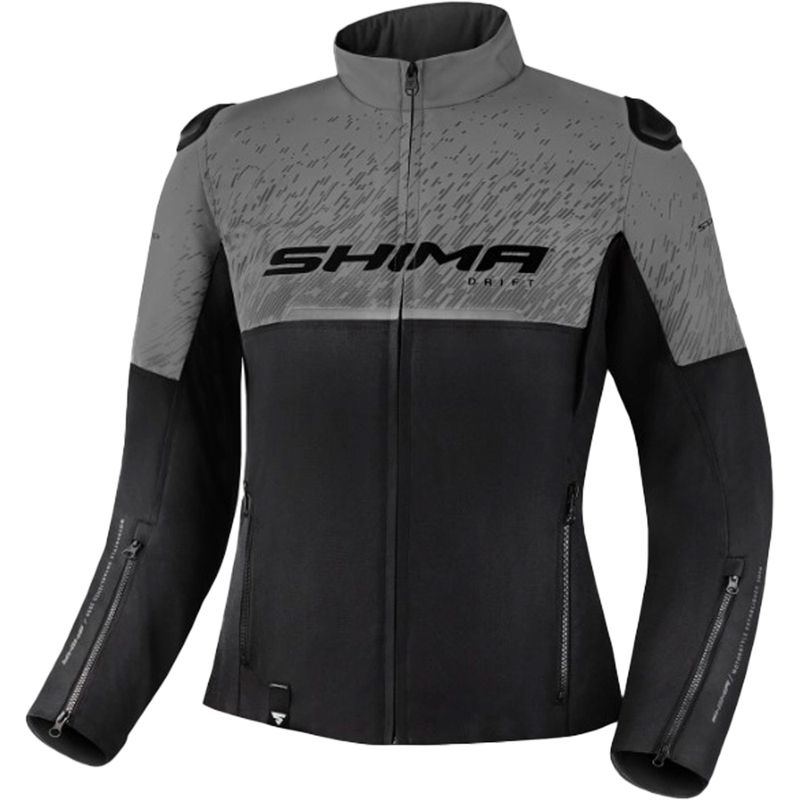 Dámska bunda na motocykel Shima Drift čierno-sivá
