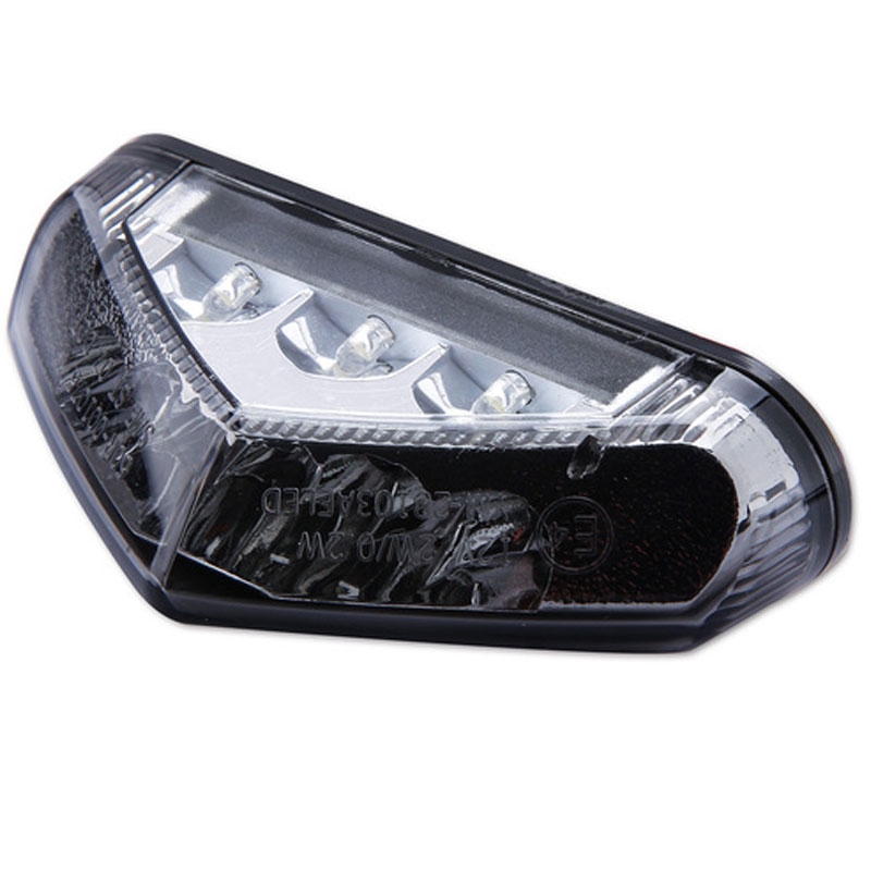 Zadné svetlo na motorku Highsider Smart LED čierno-číre