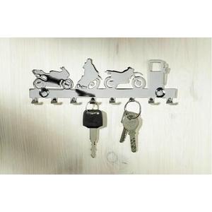 Vešiak na kľúče chrómovaný - 8 háčikov