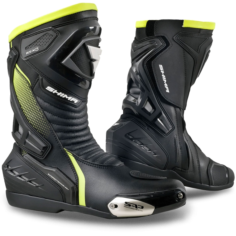 Topánky na motorku Shima RSX-6 fluo žlté