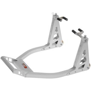 Stojan na motocykel Q-TECH predný hliníkový strieborný