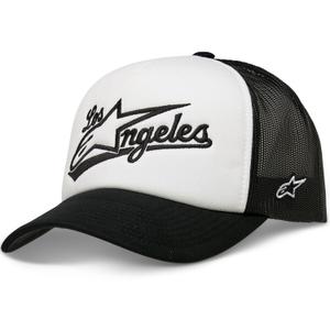 Šiltovka Alpinestars Los Angeles Foam Trucker Hat bielo-čierna