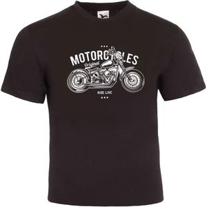 Triko RSA Motorcycles Ride Live čierne