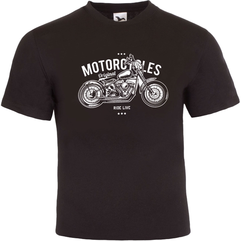 Triko RSA Motorcycles Ride Live čierne