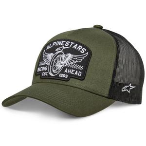 Šiltovka Alpinestars Heritage Patcher zeleno-čierna