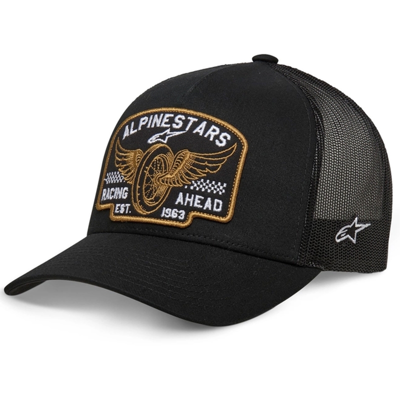 Šiltovka Alpinestars Heritage Patcher čierno-čierna