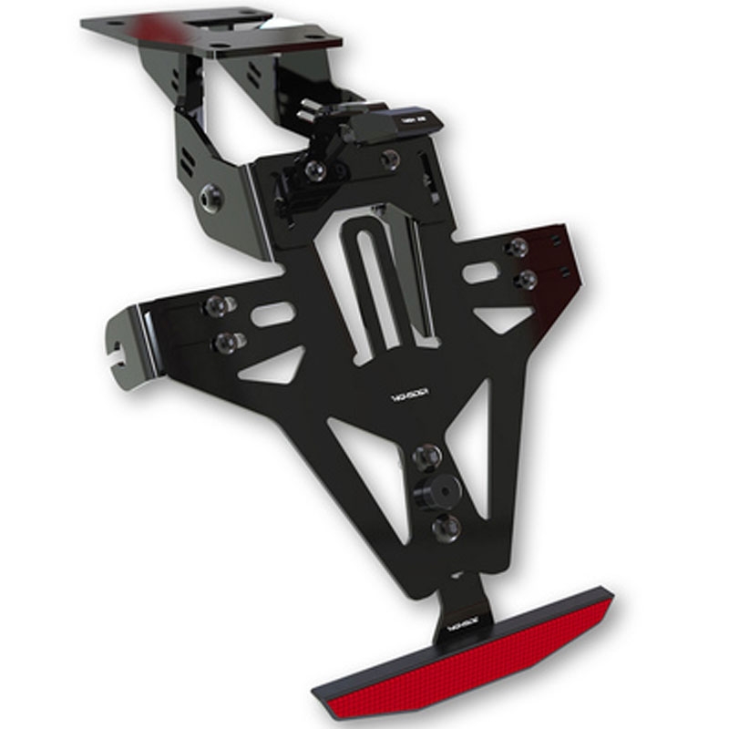 Držiak ŠPZ vrátane osvetlenia Highsider Akron-RS PRO BMW S 1000 RR čierny