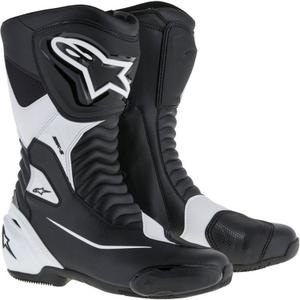 Vysoké čižmy na motocykel Alpinestars SMX-S čierno-biele