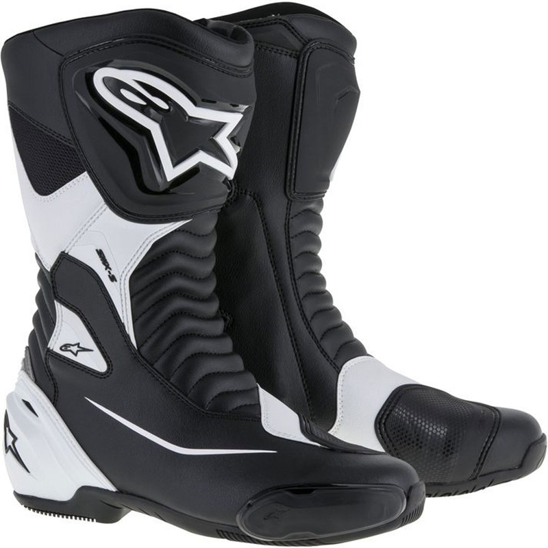Vysoké čižmy na motocykel Alpinestars SMX-S čierno-biele