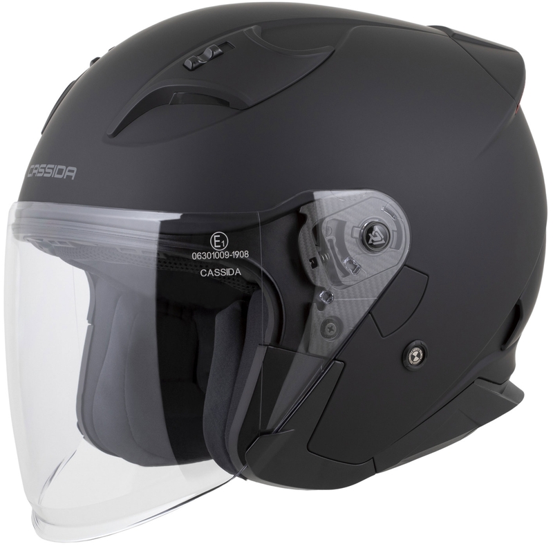 Otvorená helma na motorku Cassida Reflex 2.0 Solid matná čierno-tmavo šedá