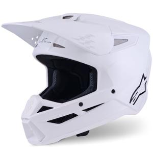 Motokrosová prilba Alpinestars S-M3 Solid biela