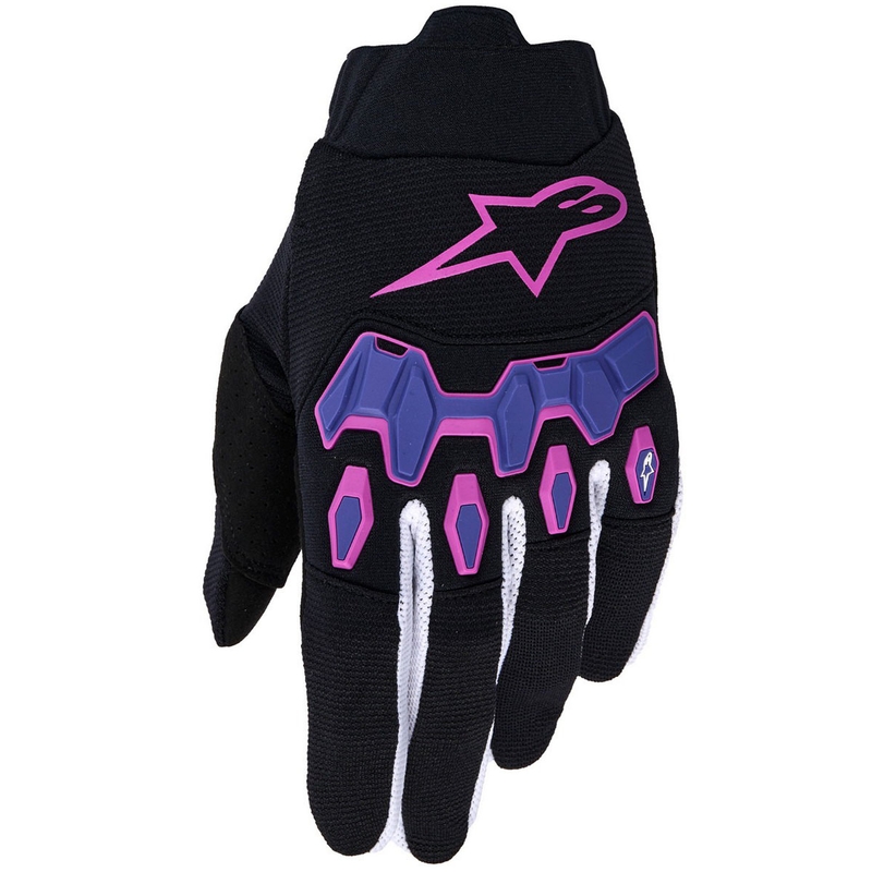 Motokrosové rukavice Alpinestars Full Bore V2 fialovo-čierne