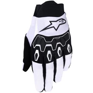 Motokrosové rukavice Alpinestars Full Bore V2 svetlo šedo-čierne