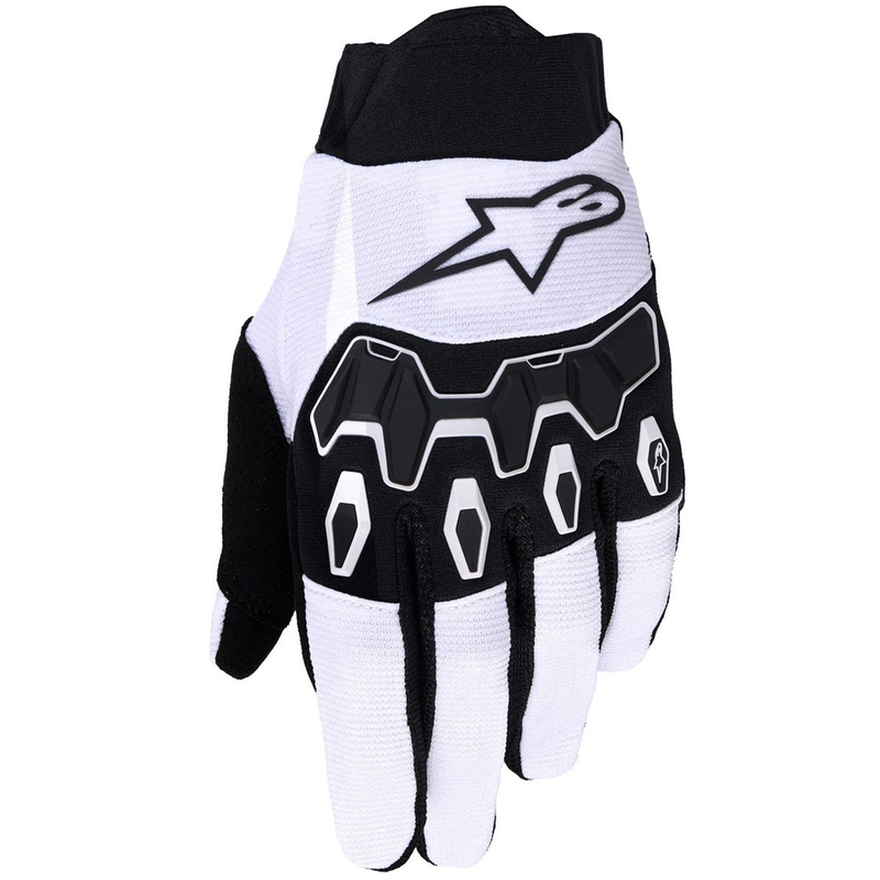 Motokrosové rukavice Alpinestars Full Bore V2 svetlo šedo-čierne