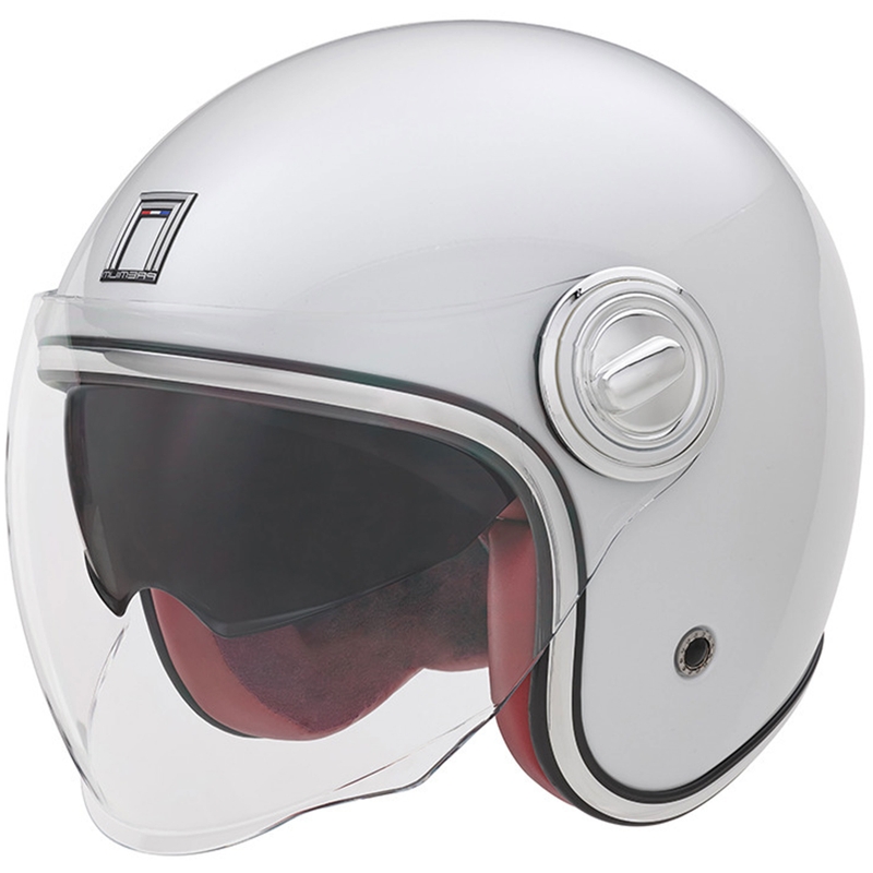 Otvorená helma na motorku NOX PREMIUM Heritage biela